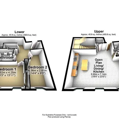 Daire Entire 2 Bed - Free Parking - No. 15 - The Cosy Collection Ltd York